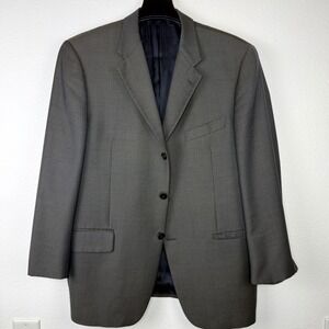 Joseph Abboud Nordstrom Mens 42S Blazer Super 100s Wool 3 Button Sport Coat Grey